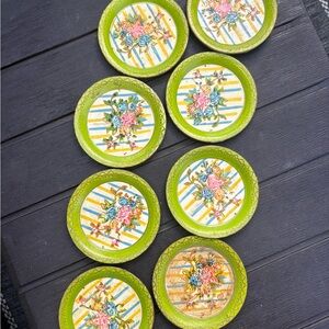 Vintage Japanese Paper Mache Coasters